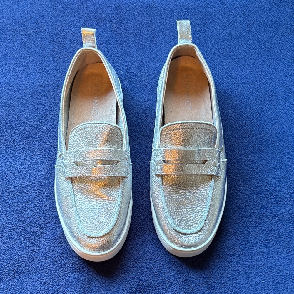 Vionic Silver Loafers